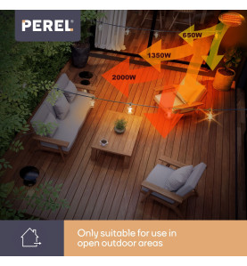 Chauffage de terrasse - à suspendre - 2000 W - PRL