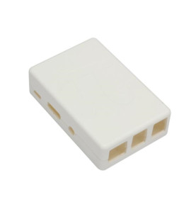 BOÎTIER POUR RASPBERRY PI B - BLANC - POUR RASPBERRY PIB+, 2B et 3B - 