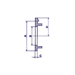 FLÈCHE POUR BOUTON 21mm (NOIR)