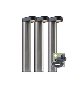 Ludeco - Arvid - borne lumineuse - set (3 pcs) - 12 V - 150 lm - 1.5 W