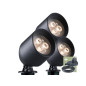 Ludeco - Laros - spot - set (3 pcs) - 12 V - 90 lm - 1 W - blanc chaud