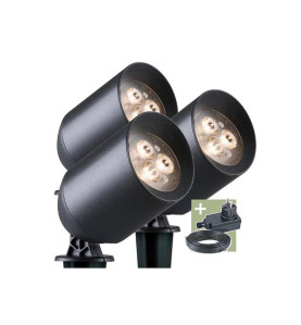 Ludeco - Stig - spot - set (3 pcs) - 12 V - 150 lm - 1.5 W - blanc cha