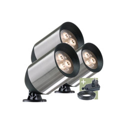 Ludeco - Fenor - spot - set (3 pcs) - 12 V - 150 lm - 1.5 W - blanc ch