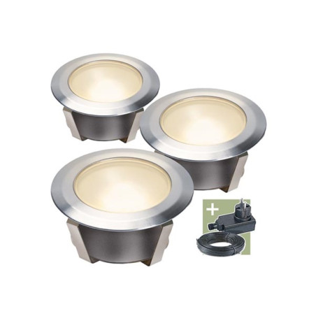 Ludeco - Olan 40 - spot à encastrer - set (3 pcs) - 12 V - 16 lm - 0.2