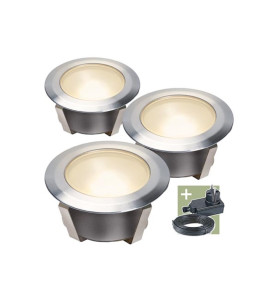 Ludeco - Olan 40 - spot à encastrer - set (3 pcs) - 12 V - 16 lm - 0.2