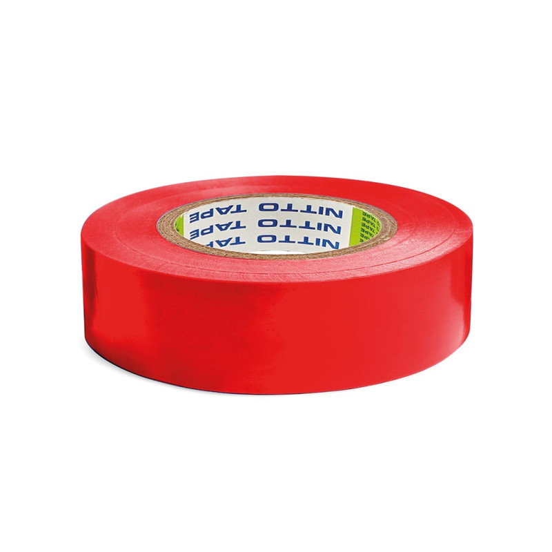 NITTO - RUBAN ADHESIF ISOLANT - ROUGE - 19 mm x 20 m