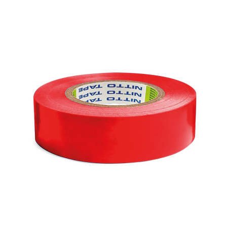 NITTO - RUBAN ADHESIF ISOLANT - ROUGE - 19 mm x 20 m - PRL