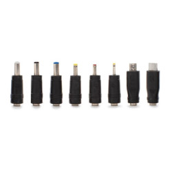 JEU DE 8 CONNECTEURS DC UNIVERSELS pour CONNECTEUR MÂLE 2.1 x 5.5 mm -