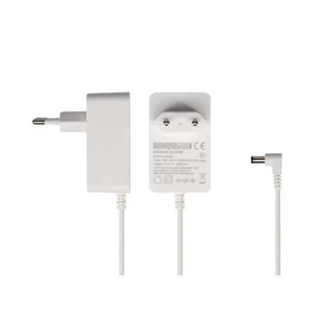 ALIMENTATION UNIVERSELLE - 12 VCC - 2 A - 24 W - CONNECTEUR (2.1 x 5.5 mm) - BLANC