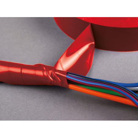 NITTO - RUBAN ADHESIF ISOLANT - ROUGE - 19 mm x 20 m