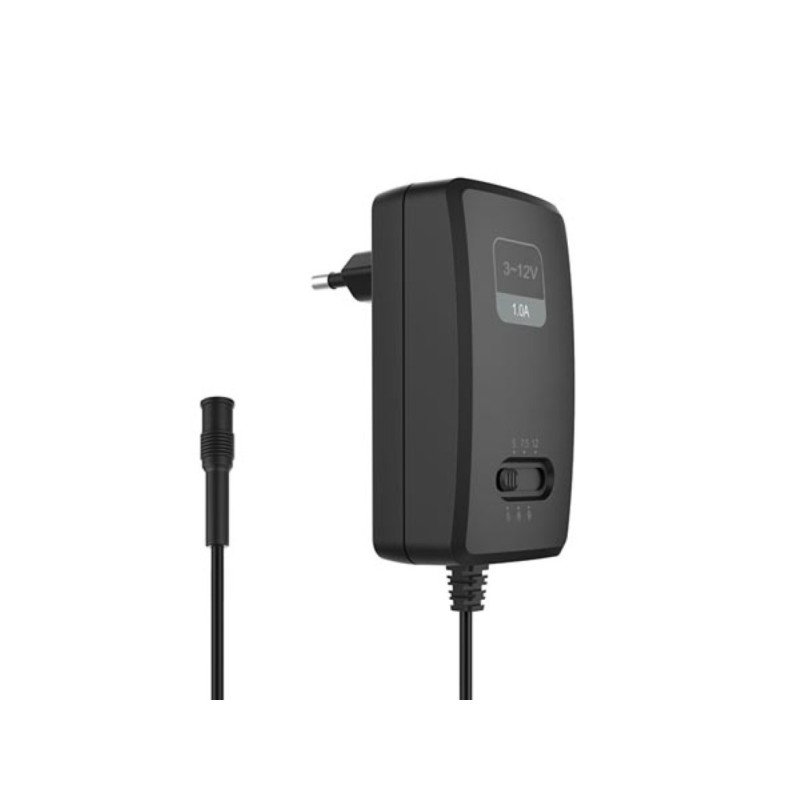 Alimentation à découpage compacte avec sortie sélectionnable - 100 - 240 V - 3 à 12 VCC - 2,5 A + 6 embouts