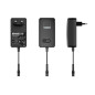 Alimentation à découpage compacte avec sortie sélectionnable - 100 - 240 V - 3 à 12 VCC - 2,5 A + 6 embouts