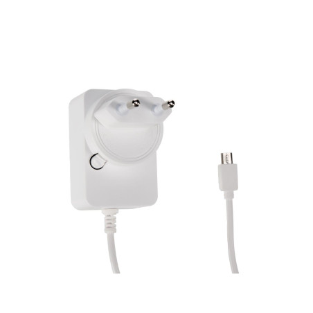 CHARGEUR UNIVERSEL AVEC CONNEXION MICRO USB - 5 VCC - 2.5 A - AVEC 4 FICHES DE VOYAGE