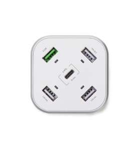 Station USB SMART avec 3 x USB + 1 x USB Fast Charge QC 3.0 + 1 x sort