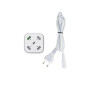 Station USB SMART avec 3 x USB + 1 x USB Fast Charge QC 3.0 + 1 x sorties Type-C - max. 9,6 A - max. 48 W - blanc