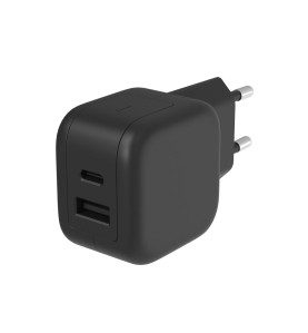 Chargeur USB rapide avec GaN Fast Technology - 2 sorties - USB-A & USB