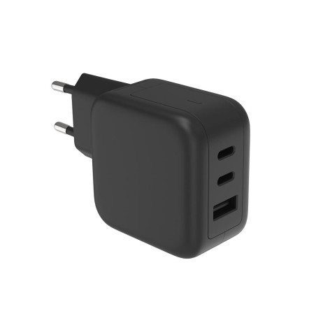 Chargeur USB rapide avec technologie GaN Fast - 3 sorties - USB-A & 2 x USB-C - 67W