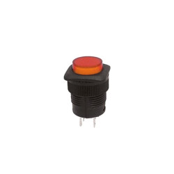 BOUTON-POUSSOIR OFF-(ON) AVEC LED ORANGE - Velleman