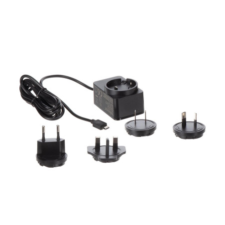 CHARGEUR UNIVERSEL AVEC CONNEXION MICRO USB - 5 V - 2.5 A avec 4 fiche