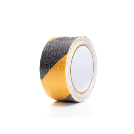 Bande antidérapante 5cm x 5m - Noir/Jaune - PRL