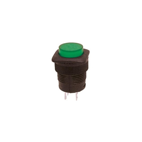 BOUTON-POUSSOIR OFF-(ON) AVEC LED VERTE - Velleman
