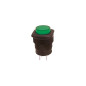 BOUTON-POUSSOIR OFF-(ON) AVEC LED VERTE
