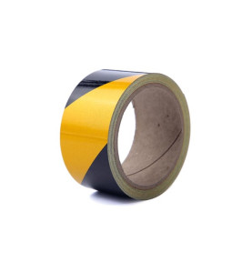 Bande réfléchissante 5cm x 10m - Noir/Jaune - PRL
