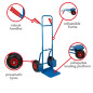 DIABLE TÉLESCOPIQUE - CHARGE max. 150 kg