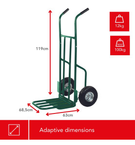 CHARIOT À BOIS - CHARGE MAX. 250 kg - PRL