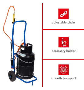 CHARIOT PORTE-BOUTEILLE DE GAZ - PRL