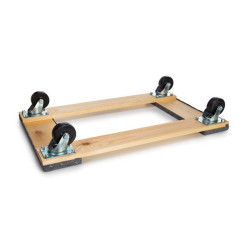 SUPPORT ROULANT POUR MEUBLES - RECTANGULAIRE - 760 x 460 mm - CHARGE MAX. 400 kg