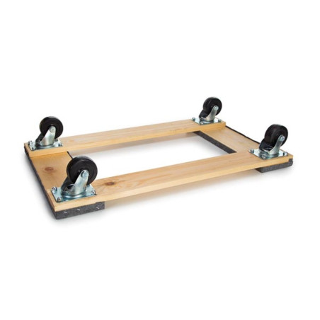 SUPPORT ROULANT POUR MEUBLES - RECTANGULAIRE - 760 x 460 mm - CHARGE MAX. 400 kg