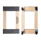 SUPPORT ROULANT POUR MEUBLES - RECTANGULAIRE - 760 x 460 mm - CHARGE MAX. 400 kg SUPPORT ROULANT POUR MEUBLES - RECTANGULAIRE - 760 x 460 mm - CHARGE MAX. 400 kg