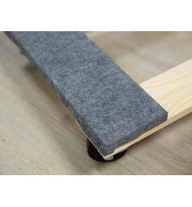 SUPPORT ROULANT POUR MEUBLES - RECTANGULAIRE - 760 x 460 mm - CHARGE M