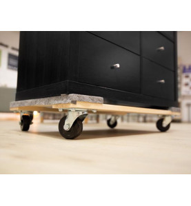SUPPORT ROULANT POUR MEUBLES - RECTANGULAIRE - 760 x 460 mm - CHARGE M