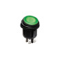 INTERRUPTEUR À BASCULE ILLUMINÉ - VERT - 2P DPST / ON-OFF, 12V