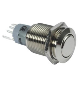 INTERRUPTEUR ROND MÉTALLIQUE SPDT 1NO 1NC - Velleman