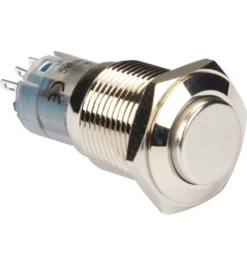 INTERRUPTEUR ROND MÉTALLIQUE HAUT SPDT 1NO 1NC - Velleman