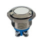 BOUTON-POUSSOIR PLAT EN ACIER INOXYDABLE SPST 1NO BOUTON-POUSSOIR PLAT EN ACIER INOXYDABLE SPST 1NO