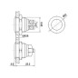 BOUTON-POUSSOIR PLAT EN ACIER INOXYDABLE SPST 1NO BOUTON-POUSSOIR PLAT EN ACIER INOXYDABLE SPST 1NO