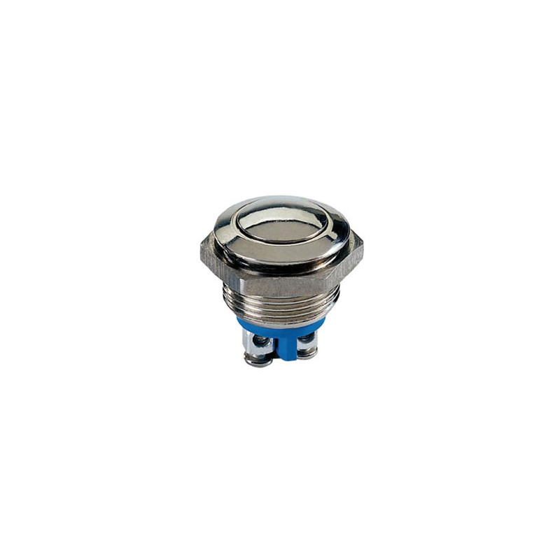 BOUTON-POUSSOIR ROND EN ACIER INOXYDABLE SPST 1NO