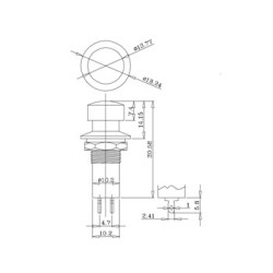 BOUTON-POUSSOIR OFF-ON NOIR