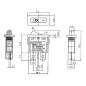 INTERRUPTEUR DE PUISSANCE A BASCULE 6A-250V SPST ON-OFF INTERRUPTEUR DE PUISSANCE A BASCULE 6A-250V SPST ON-OFF