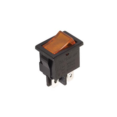 INTERRUPTEUR DE PUISSANCE A BASCULE 5A-250V DPST ON-OFF - AVEC TEMOIN 