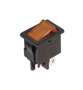 INTERRUPTEUR DE PUISSANCE A BASCULE 5A-250V DPST ON-OFF - AVEC TEMOIN 