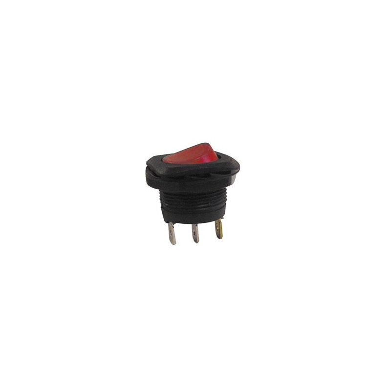 INTERRUPTEUR DE PUISSANCE A BASCULE 5A-250V SPST ON-OFF - AVEC TEMOIN NEON ROUGE