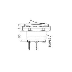 INTERRUPTEUR DE PUISSANCE A BASCULE 5A-250V SPST ON-OFF-ON