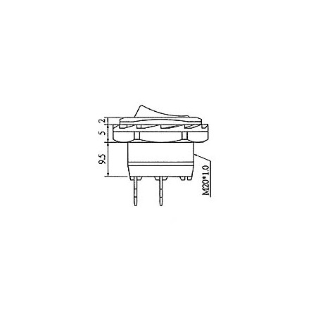 INTERRUPTEUR DE PUISSANCE A BASCULE 5A-250V SPST ON-OFF-ON