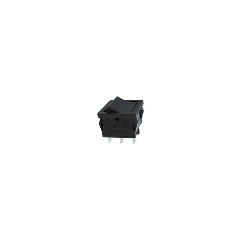 INTERRUPTEUR DE PUISSANCE A BASCULE 5A-250V DPDT ON-ON - NOIR INTERRUPTEUR DE PUISSANCE A BASCULE 5A-250V DPDT ON-ON - NOIR