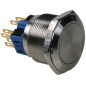 BOUTON-POUSSOIR - PLAT - ACIER INOXYDABLE - DPST 1NO 1NF BOUTON-POUSSOIR - PLAT - ACIER INOXYDABLE - DPST 1NO 1NF